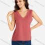 Wholesale Women's Casual Plain V Neck Tank Top preview