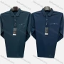 Wholesale Men's Casual Plain Patch Pocket Long Sleeve Polo Shirt 6687# preview