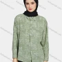 Wholesale Women's Casual Allover Paisley Print Patch Pockets Long Sleeve Button Down Shirt 1293# preview