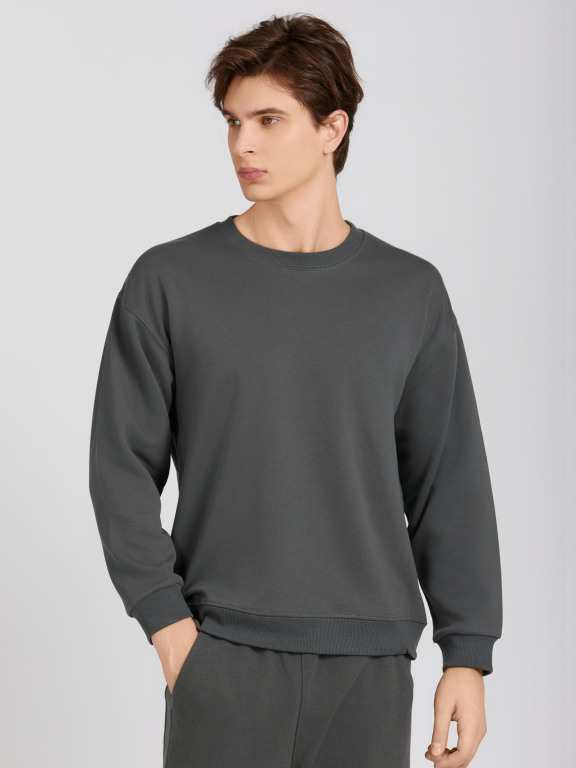 Men's Casual Plain Crew Neck Long Sleeve Sweatshirt 677#, Clothing Wholesale Market -LIUHUA, All Categories