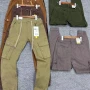 Wholesale Men's Casual Plain Flap Pockets Drawstring Elastic Waist Cargo Pants 8625# preview