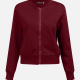 Women's Casual Mock Neck Long Sleeve Zip Waffle Plain Jacket 6376# Red Clothing Wholesale Market -LIUHUA
