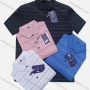 Wholesale Men's Casual Striped Patch Pocket Short Sleeve Polo Shirt 28807# preview