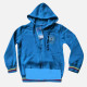 Men's Casual Zipper Long Sleeve Kangaroo Pocket Sweatshirt Hoodie F001-18-Blue Clothing Wholesale Market -LIUHUA