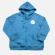 Men's Casual Zipper Long Sleeve Kangaroo Pocket Sweatshirt Hoodie F001-79-Blue Clothing Wholesale Market -LIUHUA