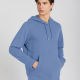 Men's Casual Plain Long Sleeve Drawstring Pullover Hoodie With Kangaroo Pocket 8889A# Blue Clothing Wholesale Market -LIUHUA