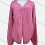 Wholesale Women's Casual Long Sleeve Knit Plain Cardigan A896# preview