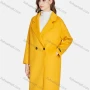 Wholesale Women's Casual Lapel Flap Pockets Double Breasted Woolen Overcoat H21009# preview