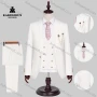 Wholesale Men's Formal Lapel Plain Chain Decor Pockets Blazer & Waistcoat & Pant 3 Pieces Suit Sets preview
