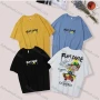 Wholesale Unisex's Men/Women Casual Letter & Cartoon Print Round Neck Short Sleeve Tee preview
