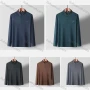 Wholesale Men's Casual Plain Long Sleeve Polo Shirt preview