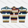 Wholesale Men's Casual Striped Colorblock Patch Pocket Short Sleeve Polo Shirt 3806# preview