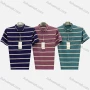 Wholesale Men's Casual Striped Patch Pocket Short Sleeve Polo Shirt 3804# preview