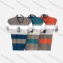 Wholesale Men's Casual Striped Colorblock Patch Pocket Short Sleeve Polo Shirt 302# preview
