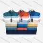 Wholesale Men's Casual Striped Colorblock Patch Pocket Short Sleeve Polo Shirt 306# preview