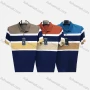 Wholesale Men's Casual Colorblock Striped Patch Pocket Short Sleeve Polo Shirt 309# preview
