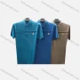 Wholesale Men's Casual Plain Logo Striped Short Sleeve Polo Shirt P15# preview