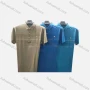 Wholesale Men's Casual Plain Logo Striped Short Sleeve Polo Shirt P13# preview