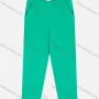 Wholesale Women's Casual Plain Metal Letter Buckle Ruched Cigarette Pants preview