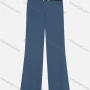 Wholesale Women's Casual Plain Wide-leg Pants With Buckle Belt preview