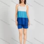 Wholesale Women's Casual Ruched Splicing Colorblock Straps Cami Top With Shorts 2 Piece Set 1013# preview