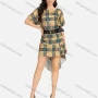 Wholesale Women's Casual Crew Neck Short Sleeve Dress With Belt 8822# preview