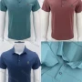 Wholesale Men's Casual Collared Short Sleeve Button Front Plain Polo Shirt 681# preview