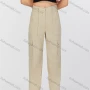 Wholesale Women's Casual Plain Button Closure Multiple Pockets Cargo Pants MT339# preview