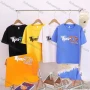 Wholesale Boy's Casual Letter Print 100% Cotton Round Neck Short Sleeve Tee preview
