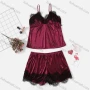 Wholesale Women's Sexy Lace Trim Cami Top & Shorts 2 Piece Pajamas Sets 1339# preview