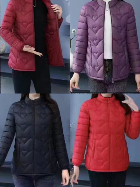 Women's Casual Thermal Stand Collar Pockets Puffer Jacket, Clothing Wholesale Market -LIUHUA, All Categories