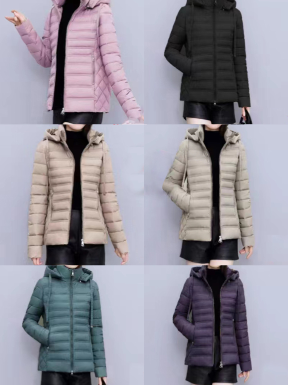 Women's Casual Thermal Hooded Pockets Puffer Coat 812#, Clothing Wholesale Market -LIUHUA, All Categories