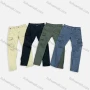 Wholesale Men's Casual Plain Multiple Pockets Button Closure Cargo Pants 9329# preview