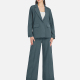 Women's Lapel Business Formal Long Sleeve One Button Suit Jacket & Wide Leg Pants 2 Piece Set LL-33037# A58# Clothing Wholesale Market -LIUHUA