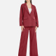 Women's Lapel Business Formal Long Sleeve One Button Suit Jacket & Wide Leg Pants 2 Piece Set LL-33037# A67# Clothing Wholesale Market -LIUHUA