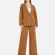 Women's Lapel Business Formal Long Sleeve One Button Suit Jacket & Wide Leg Pants 2 Piece Set LL-33037# A77# Clothing Wholesale Market -LIUHUA