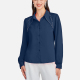 Women's Plain Peter Pan Collar Rhinestones Long Sleeve Shirt LL-3303# A65# Clothing Wholesale Market -LIUHUA