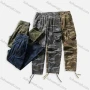 Wholesale Men's Casual Camo Multiple Pockets Button Closure Cargo Pants W9222# preview