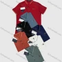 Wholesale Men's Casual Plain Short Sleeve Labelled Polo Shirts preview