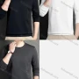 Wholesale Men's Casual Plain Round Neck Long Sleeve Tee A1006# preview