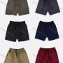 Wholesale Men's Casual Washed Plain Drawstring Side Pockets Shorts 17708# preview