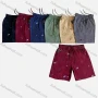 Wholesale Men's Casual Washed Allover Print Drawstring Multiple Pockets Shorts 9951# preview
