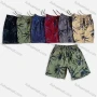 Wholesale Men's Casual Washed Allover Print Drawstring Multiple Pockets Shorts 9952# preview