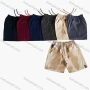 Wholesale Men's Casual Plain Drawstring Washed Multiple Pockets Shorts 9955# preview