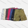 Wholesale Men's Casual Plain Zipper Multiple Pockets Shorts 038# preview