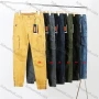 Wholesale Men's Casual Plain Multiple Pockets Zip Decor Cargo Pants 8915# preview