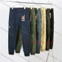 Wholesale Men's Casual Plain Multiple Pockets Cargo Pants 8917# preview