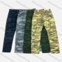 Wholesale Men's Casual Camouflage Multiple Pockets Zip Decor Cargo Pants AK7368# preview