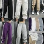 Wholesale Women's Casual Striped Elastic Waist Drawstring Sweatpants 2338# preview