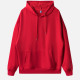 Men's Fashion Casual Plain Sweatshirt Unisex Pullover Hoodie With Kangaroo Pocket Custom logo M028# Red Clothing Wholesale Market -LIUHUA